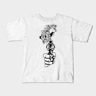 Pew Pew Handgun Pistol Kids T-Shirt